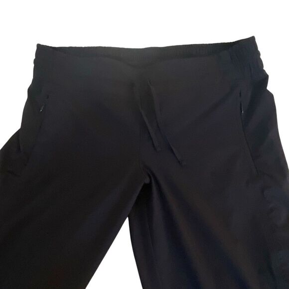 Athleta Navy Pants Size 8 Gathered Waist And Hem Zippered Pockets NWOT - Picture 5 of 7